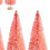 Miniature Artificial Christmas Trees Pink 8 pcs 8
