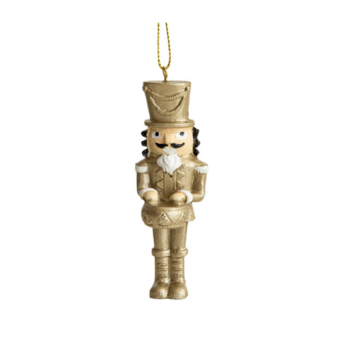Gold Christmas Tree Pendant with Deer Design 2024