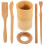 Bamboo Tea Tool Set with Holder 6 Pieces 1