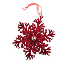 Red plush deer Christmas tree pendant decoration