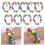 Set di 9 ciondoli per braccialetti per bambini con perline arcobaleno 4