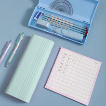 Txmfgh frosted striped pencil case large capacity