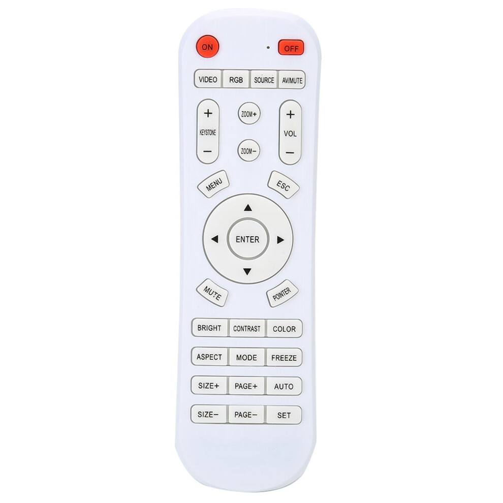 Universal Projector Remote Control 10M Range White 971050840895