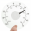 Thermomètre mural extérieur sans plomb, étanche, 11 cm 2