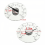 Thermomètre mural extérieur sans plomb, étanche, 11 cm 3