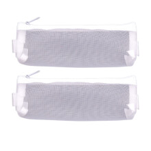 Mesh pen bag with zipper 2 pcs