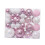 Christmas Ball Ornaments Pink White 46 pcs 5