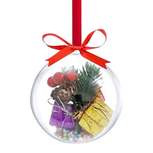 Décorations de sapin de Noël 2024, ornements en acrylique, boules de Noël amusantes, petits paquets compatibles avec les sapins de Noël