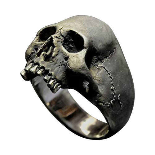 Women's Retro Skull Band Ring Set 2 Pieces