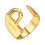 Women's Statement Ring Adjustable Joint Ring Size 17 1