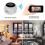 Wireless Surveillance Camera HD 1080p with Night Vision and 6