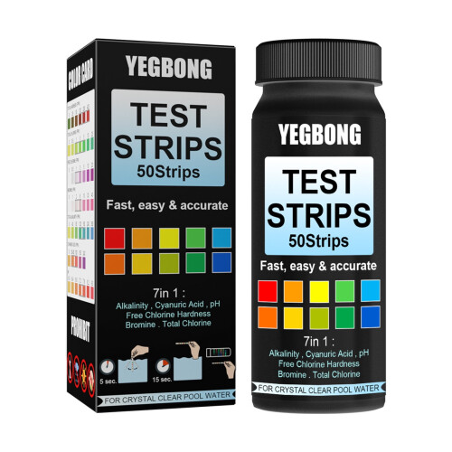QISIWOLE Pool & Spa Test Strips 7-in-1 50 strips 1