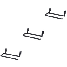 Juego de 3 soportes para papel higiénico, estantes, armarios, cajones, toalleros de cocina de plástico