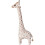 Levensechte, staande, zachte knuffelgiraffe 2