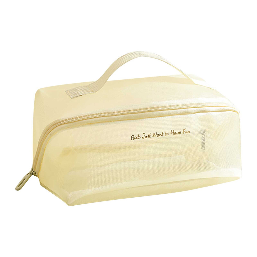 Mesh Cosmetic Bag Transparent Large Capacity Travel