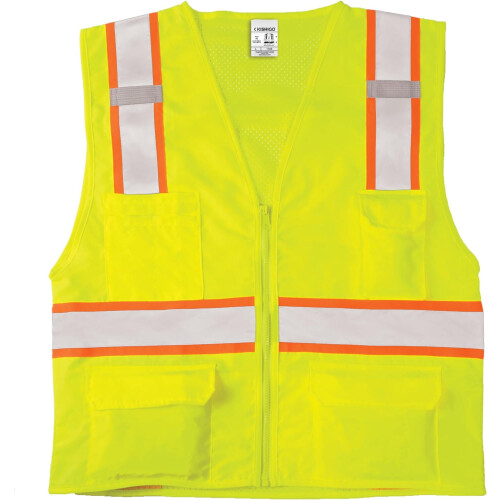 Reflekterande väst med hög synlighet, unisex, nätrygg 1