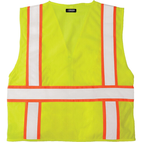 Reflekterande väst med hög synlighet, unisex, nätrygg 2