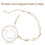 Cavigliere da donna a doppio strato, delicate e regolabili (2 pezzi) 5
