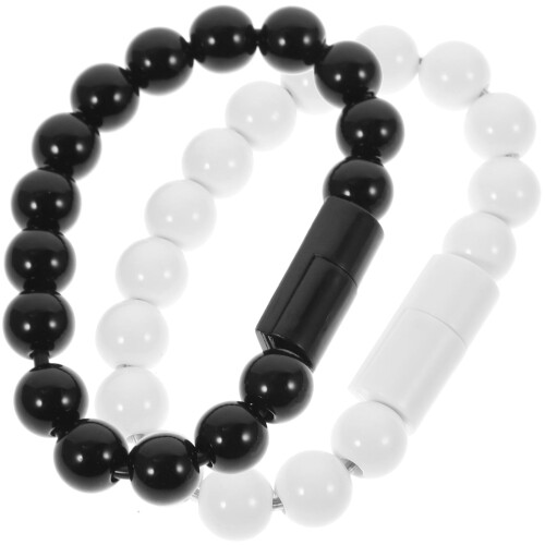 USB-laddningsarmband med pärldesign, 2 st. 2
