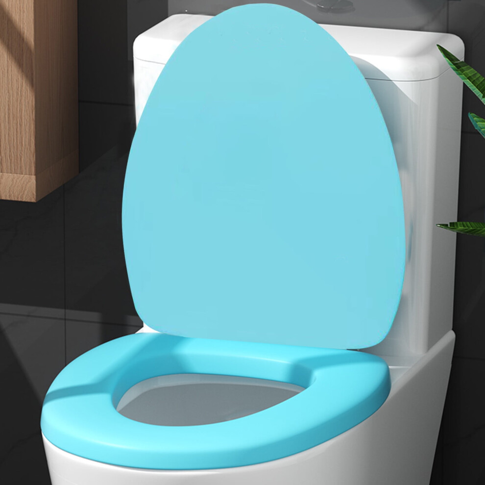 Lulshou Soft Elongated Vinyl Toilet Seat With Foam Cushion 971050839530
