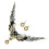 Gotiskt spetschokerset steampunk 3 st 4