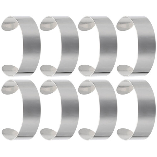 Läderarmband Blankt Armbandsmanschett Set 8 delar 1