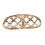 Bague dorée style punk ornée de strass 3