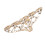 Bague dorée style punk ornée de strass 4
