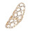 Bague dorée style punk ornée de strass 5