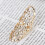 Bague dorée style punk ornée de strass 7