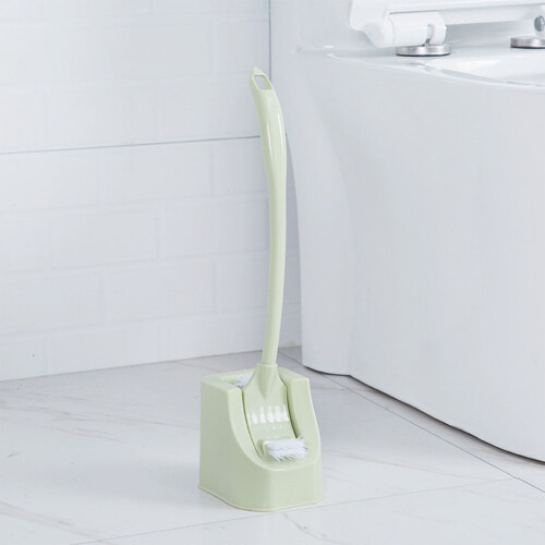 Scopa per WC angolare con setole morbide e manico lungo 1