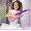 Conjunto de guitarra elétrica de brinquedo com microfone para crianças 3