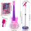 Conjunto de guitarra elétrica de brinquedo com microfone para crianças 4