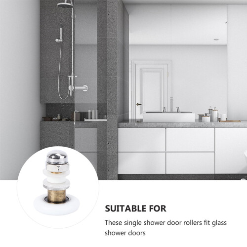 Shower Roller Pulleys for Glass Sliding Doors 4 pcs 1