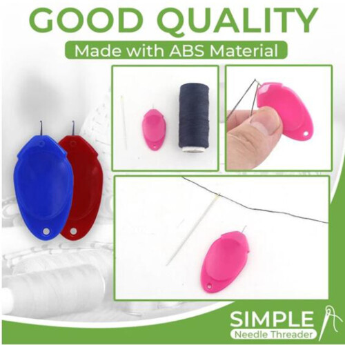Needle Threader Set for Hand or Machine Use 5 Pack 2