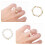 Anillo ajustable para mujer con perlas elásticas y cuentas. 5