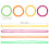 Σετ βραχιολιών και κολιέ με πλαστικές χάντρες νέον 8 τεμάχια 2