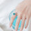 Anillo ajustable de plata para mujer 4