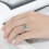 Anillo ajustable de plata para mujer 6