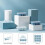Square Ice Cube Trays Silicone Easy-Release 6-Cavity 3 Pack 5
