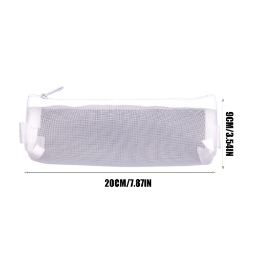 Mesh pen bag with zipper 2 pcs 1