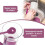 Distributeur manuel de pâte à frire 900 ml violet 3