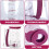 Distributeur manuel de pâte à frire 900 ml violet 4