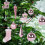 Christmas Tree Ornament Plastic Pink 21PCS 4
