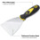 Stainless Steel Wall Scraper with Soft Grip Handle 4 Inch 3