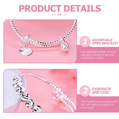 Pulseira de sino para bebê, presente ideal para chá de bebê. 1