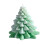 Juletrelysform gips aromaterapi display1 4