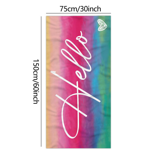 Kladzum microvezel strandhanddoek 30x60 inch extra groot 2