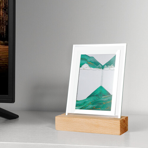 Tableau de sable Lingouzi avec lumière LED rectangulaire 3D 2