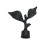 Gardinfinials sorte 4 stk. til 22 mm stang 3